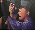 Dresden Dolls oil on canvas
